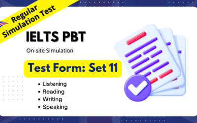 Regular IELTS Simulation Set 11 (24 November 2024)